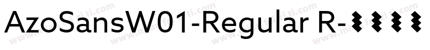 AzoSansW01-Regular R字体转换